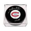 Henri Richard Signed Montreal Candiens Puck with 11 Cups Note