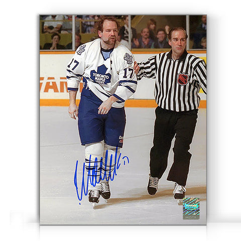 Wendel Clark Signed Toronto Maple Leafs Captain Crunch 8X10 Photo