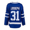 Camiseta de local de los Toronto Maple Leafs firmada por Curtis Joseph