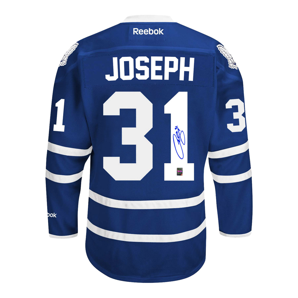 Lot Detail - 2001-02 CURTIS JOSEPH AUTOGRAPHED TORONTO MAPLE LEAFS ST.  PATS GAME READY JERSEY (MAPLE LEAFS LOA, NSM COLLECTION)