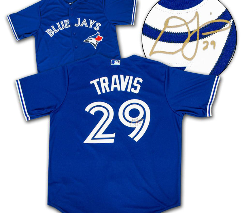 Devon Travis a signé le maillot des Blue Jays de Toronto
