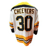 Gerry Cheevers a signé le maillot vintage extérieur des Bruins de Boston