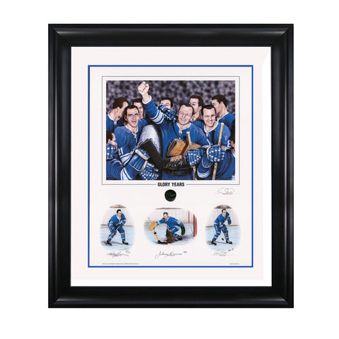 Glory Years – Bobby Baun, Johnny Bower & Ron Ellis Signed Limited Edition Print