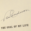 Paul Henderson a signé le livre à couverture rigide « Le but de ma vie : un mémoire »