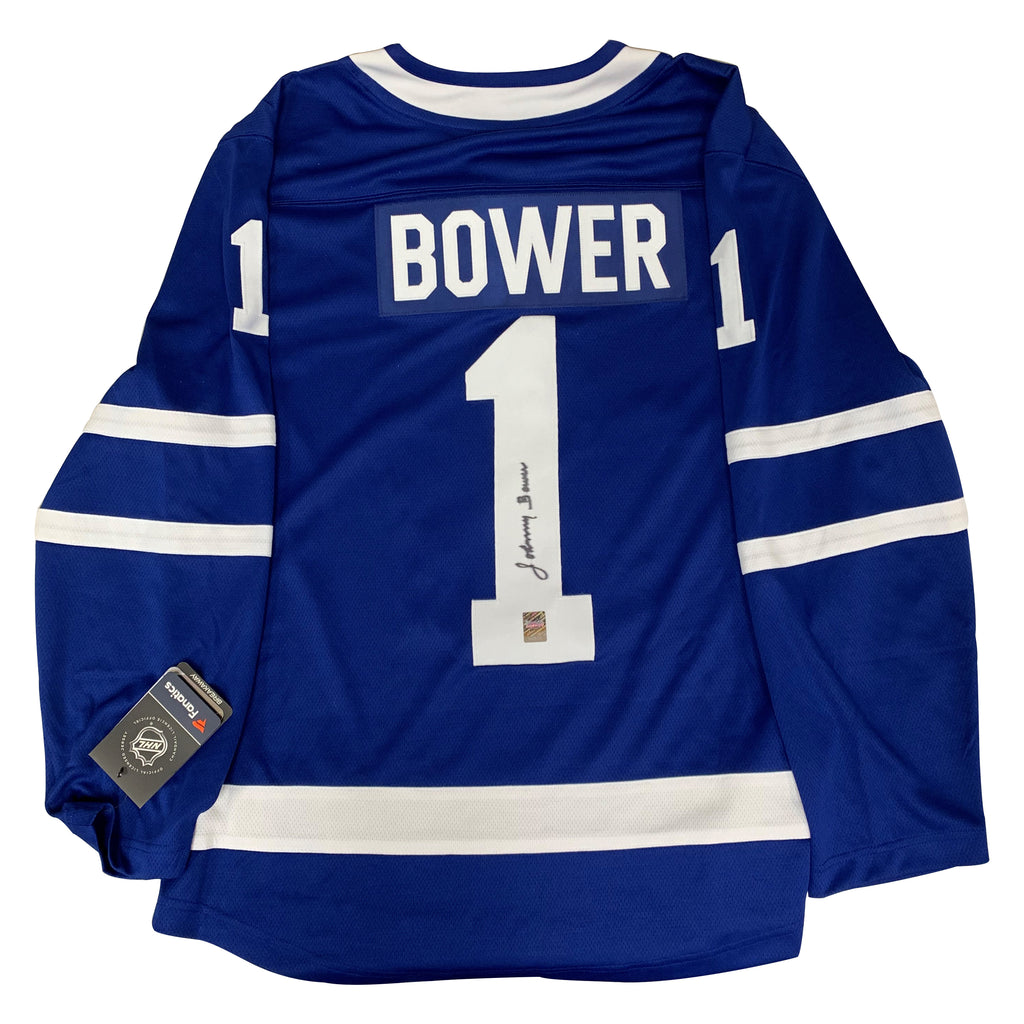 Johnny Bower Signed Toronto Maple Leafs Jersey