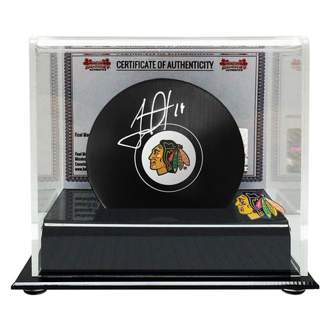 Jonathan Toews Signed Chicago Blackhawks Puck with Display Case