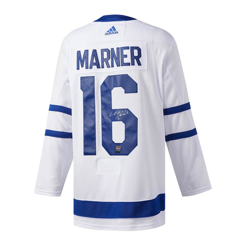 Mitch Marner dédicacé et signé Toronto Maple Leafs Adidas Pro Away Maillot