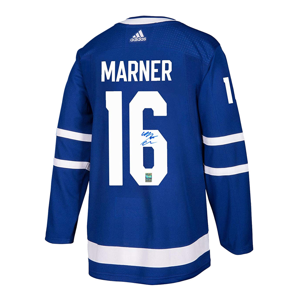 Mitch Marner dédicacé signé Toronto Maple Leafs Adidas Pro Domicile Maillot
