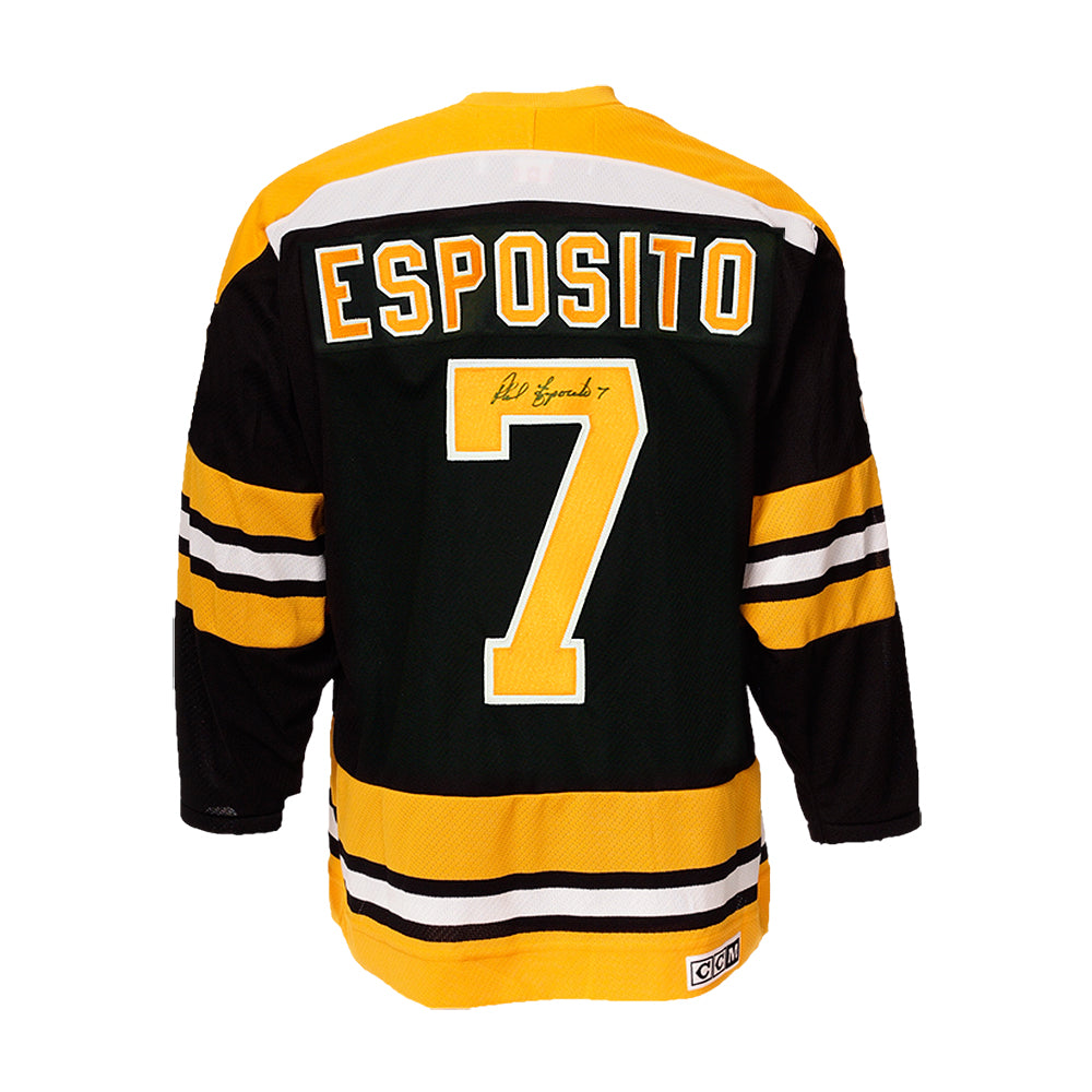 FRAMED BOSTON BRUINS PHIL ESPOSITO AUTOGRAPHED SIGNED JERSEY JSA COA – MVP  Authentics