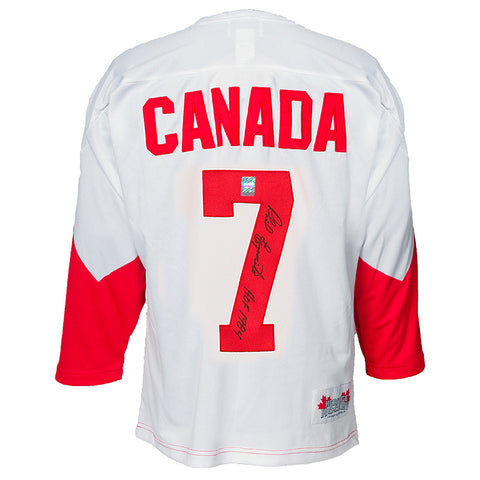 Phil Esposito Signed Team Canada 1972 Summit Series Jersey