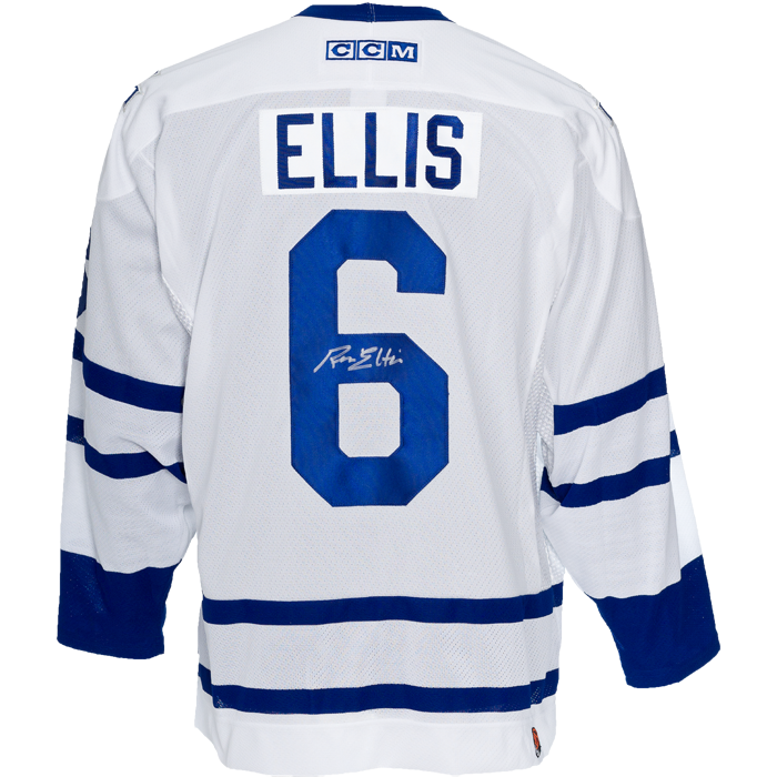 Ron Ellis a signé le maillot des Maple Leafs de Toronto