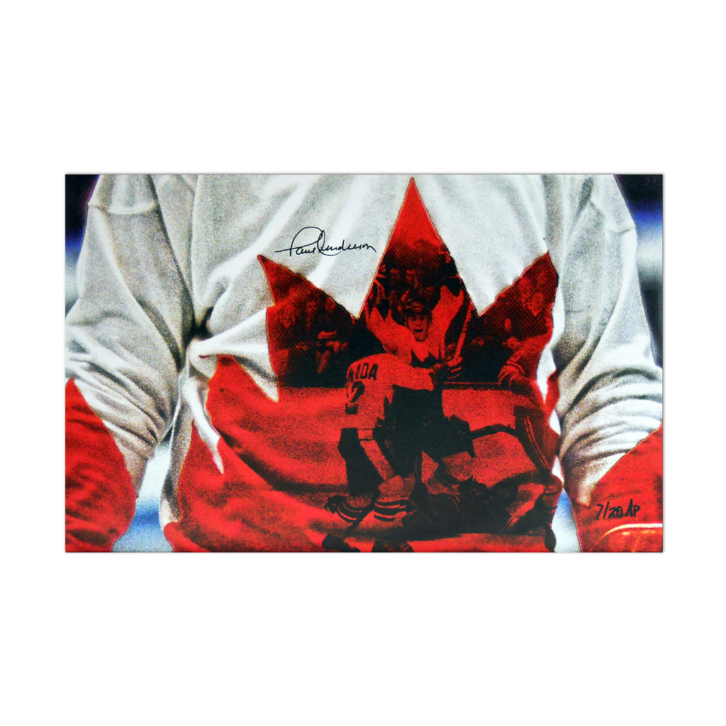 Équipe Canada 1972 Édition limitée (AP) Impression sur toile signée par Paul Henderson